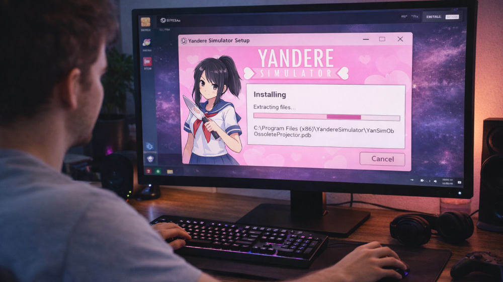 Install Yandere Simulator Guide: Open-World School Simulation on PC